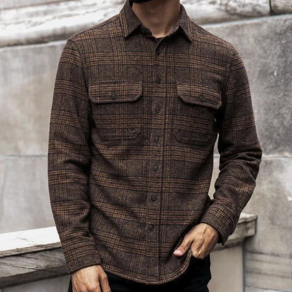 Thursday Boot Company Other - Thursday Boot Co. Summit Flannel Shirt Sequoia Plaid Brown Button Up Mens XL